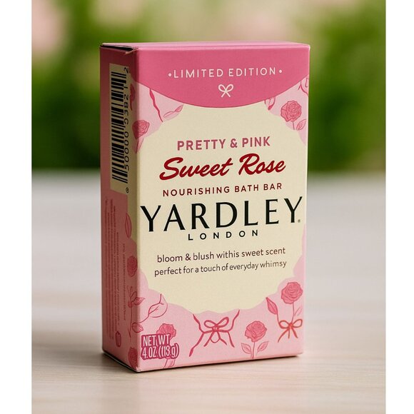 3 Yardley® London Pretty & Pink SWEET ROSE Bath Bars LIMITED EDITION 4.0 oz - Picture 5 of 7